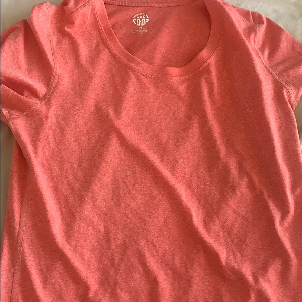 Red running shirt